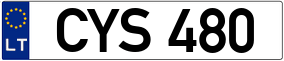 Truck License Plate